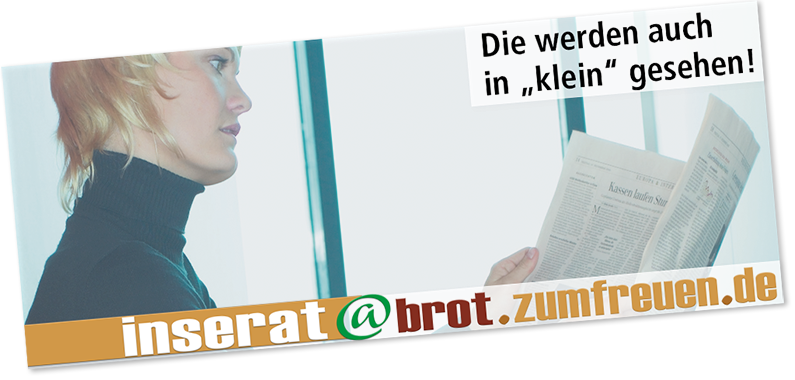 inserate für Brot, Backwaren und Bäckereien